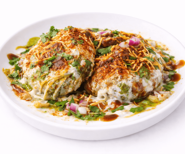 Alloo tikki chaat